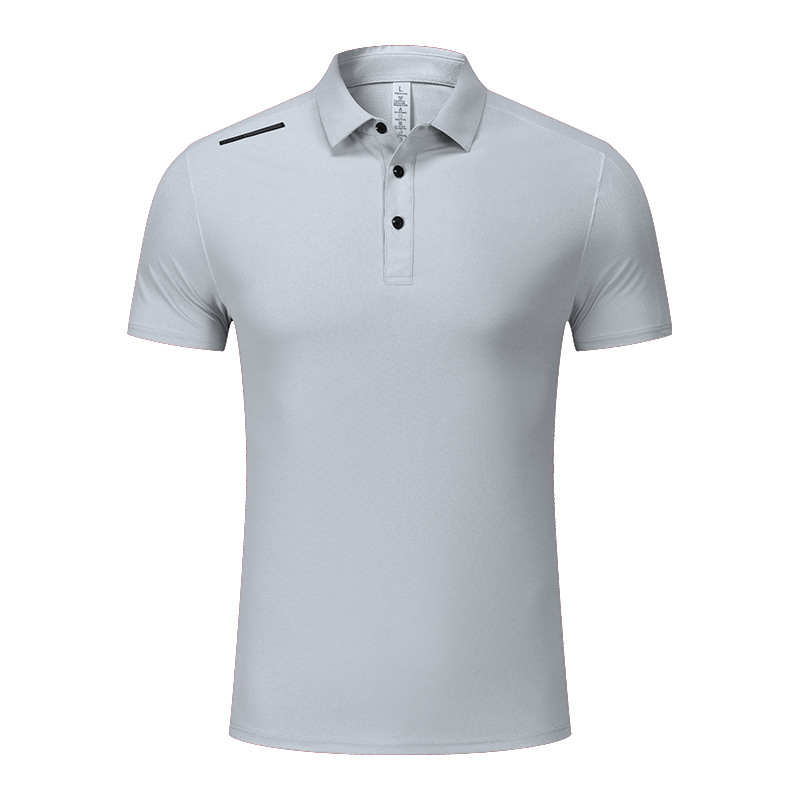 Ropa de hombre de lujo ligero, ropa de trabajo de alta gama, camiseta de solapa, camiseta de polo de secado rápido deportivo de manga corta para hombre, personalización