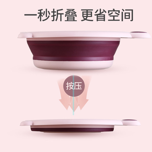 Baby Face Basin for Kids, Hand Washing, Foot Washing, Diaper Washing Basin, Foldable Infant Face Basin with Rabbit Cartoon Design