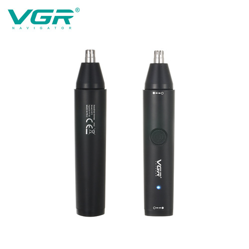 VGR two-in-one washable men's nose hair trimmer nose hair cleaner USB electric eyebrow trimmer V-613