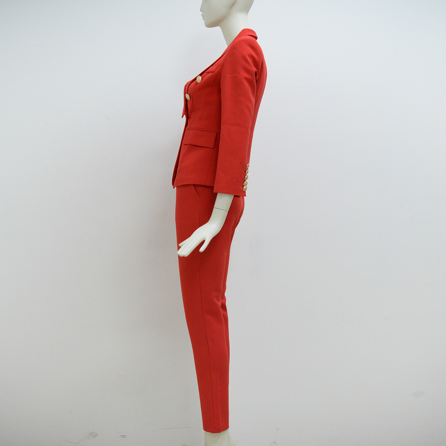 GraceChic Double-Breasted High-End Casual Slim Fit Suit Pants Export Women's Factory Direct Wholesale Hot-Selling Fashion European_voghion.com