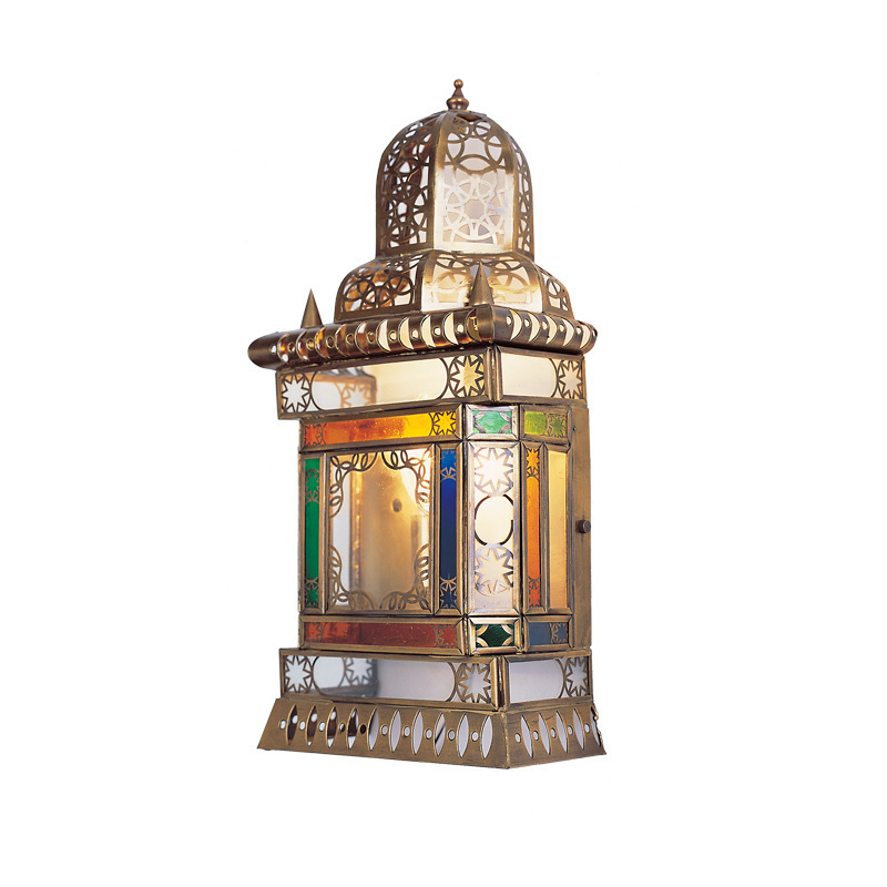 Cross-Border Moroccan Palace-Style All-Copper Lamps with Hollow Soldering Craftsmanship, Custom-Made for Hotel Projects, Direct from the Source Manufacturer