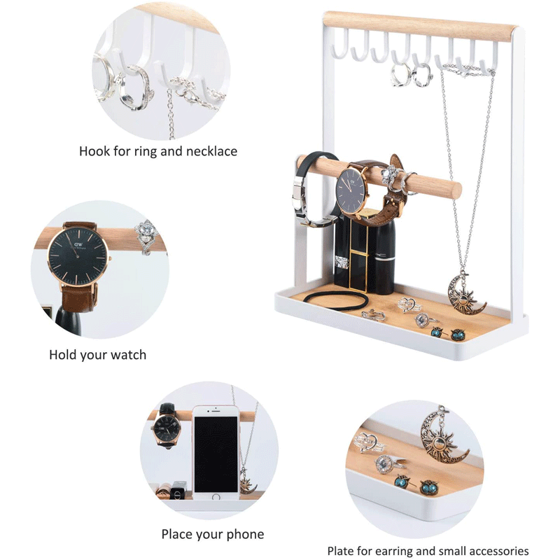 创意珠宝首饰收纳架桌面多层饰品架耳环项链发饰手表展示架挂架
