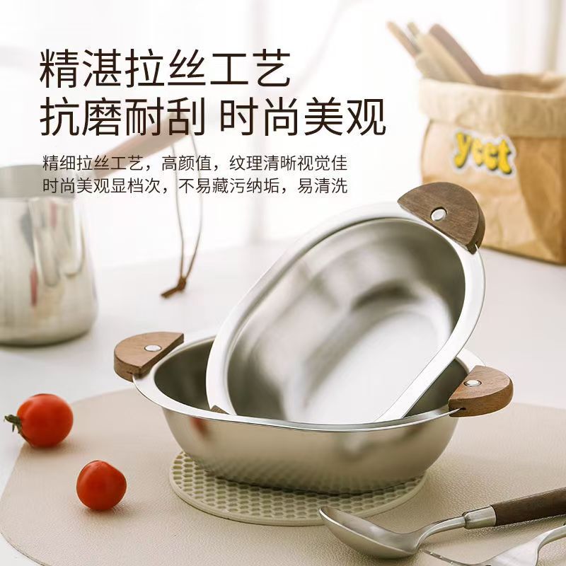 304不锈钢萌趣小熊碗儿童饭碗成人防烫汤碗可爱ins风甜品碗餐碗|undefined