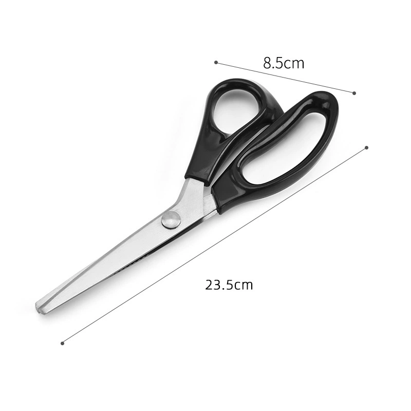 Stainless Steel Fabric Scissors, Triangle & Curved Sawtooth Blades, Sewing & Lace, 17.75 cm