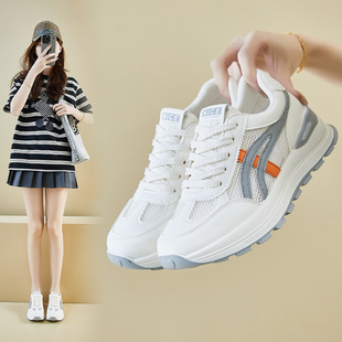 Ins Trendy Korean Style New Torre Shoes Women's 2025 Summer Student Sports Leisure Mesh Breathable Height-increasing KK901-1