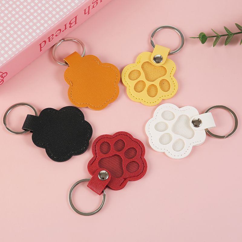 キーホルダー本革 DIY ペットの毛猫の爪記念収納ペンダント猫と犬のペンダント毛ニッチ|undefined
