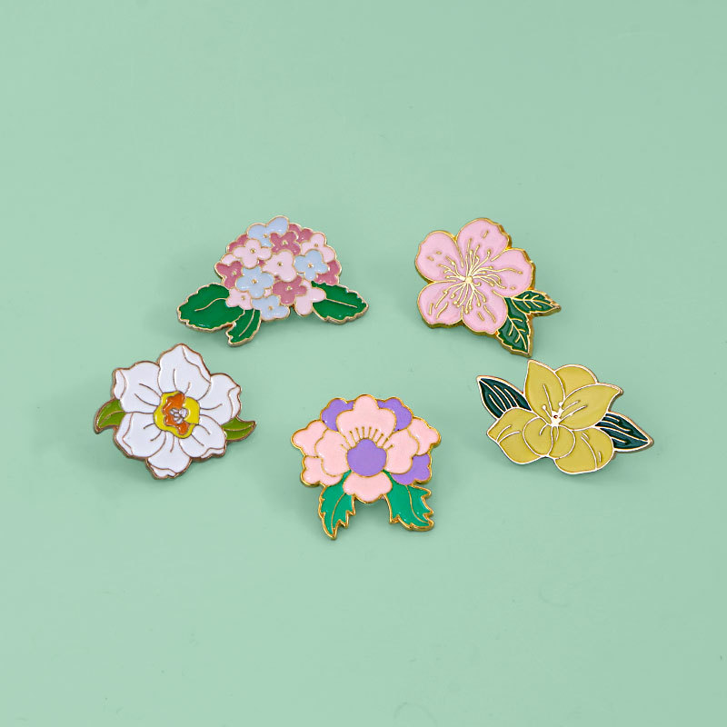 Bloemenbroche voor dames decoratieve speld voor kleding_voghion.com