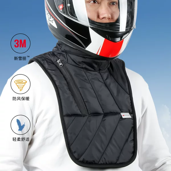 Cross-Border Windproof Neck Gaiter for Winter Motorcycle Riding, Cold Protection for Neck and Chest, Fleece-Lined Outdoor Skiing Sports Thermal Neck Warmer