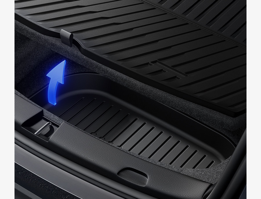 Suitable for Tesla's New Version of Model Y/3, Trunk Backrest Integrated Mat, Front and Rear Trunk Mats, Full Surround Tail Mat