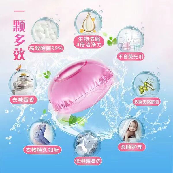 Concentrated laundry capsules strongly flavoured