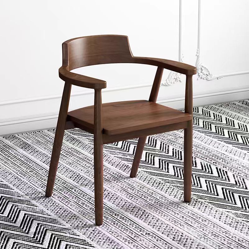 Silla de Hiroshima color nuez + madera sólida