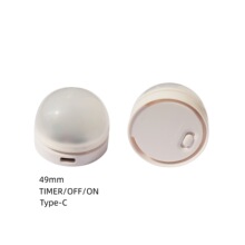 拍拍灯电池盒49mmType-c充电功能拨动开关三档发光罩子玩具底座