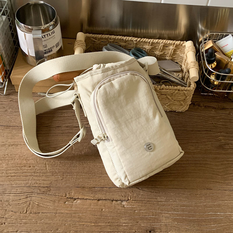 Lulu Fashion Shoulder Bag for Women, Water Bottle Bag, Outdoor Sports Crossbody Bag, Nylon Cloth Water Cup Bag, Mobile Phone Bag, Coin Purse