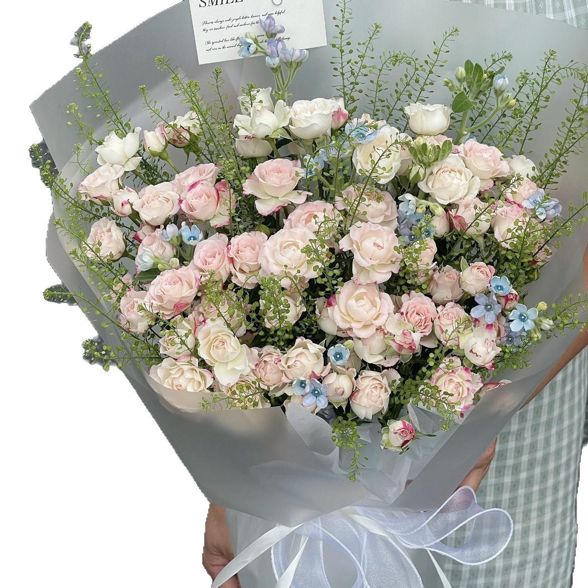 Li Zhiran Papel mate monocromático Papel impermeable Papel de embalaje de ramo Papel de embalaje de flores al por mayor en stock