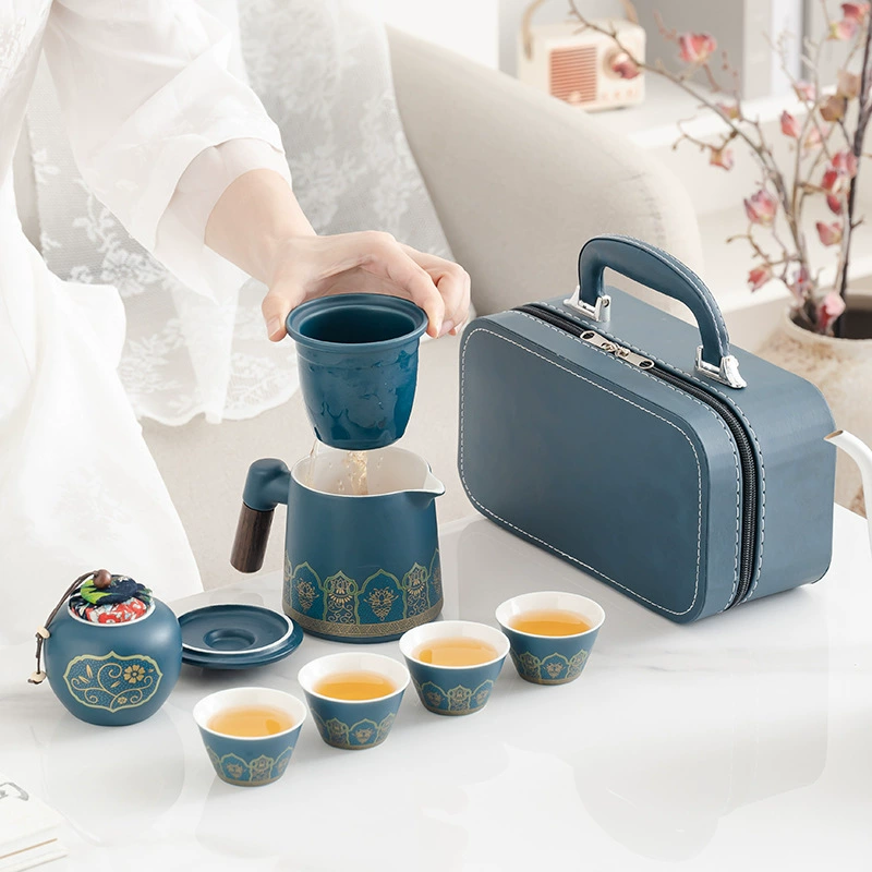 Travel handheld tea set for traveling, Birthday gift