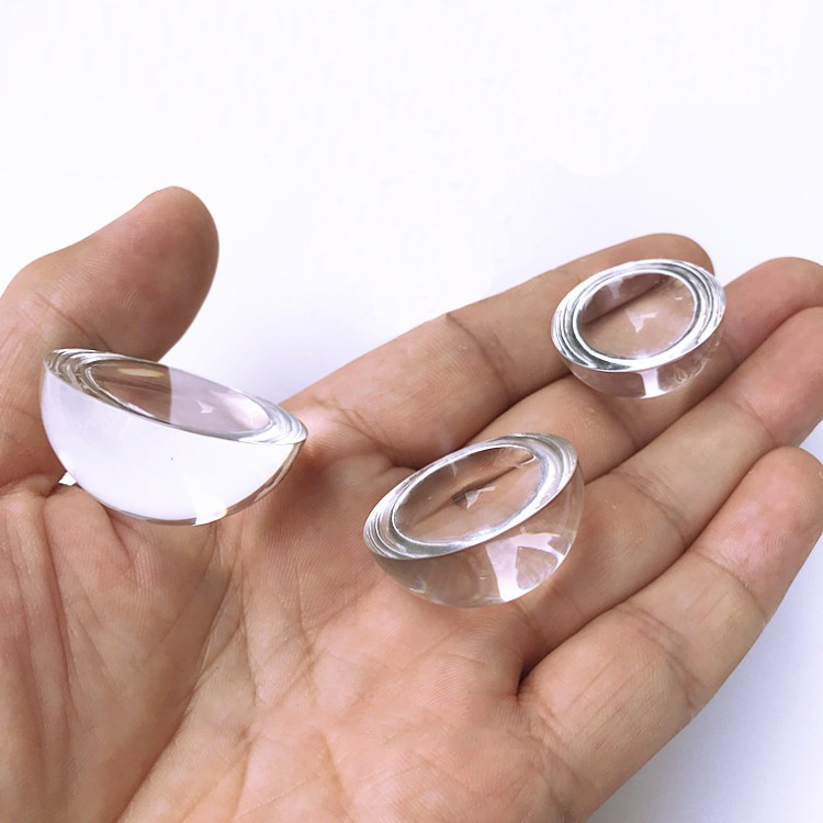 Cross-border transparent acrylic solid half-spherical display decoration crystal PMMA ball