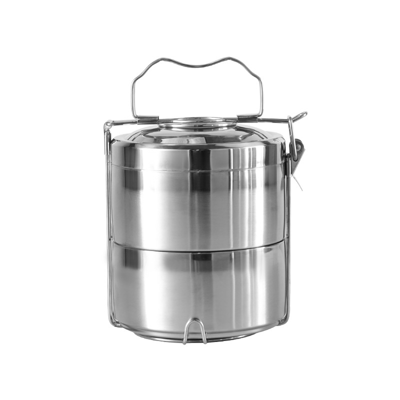 Acero inoxidable 304 portátil de gran capacidad cesta de alimentos multi-capa Bento anti-scald Bento caja de almuerzo aislado