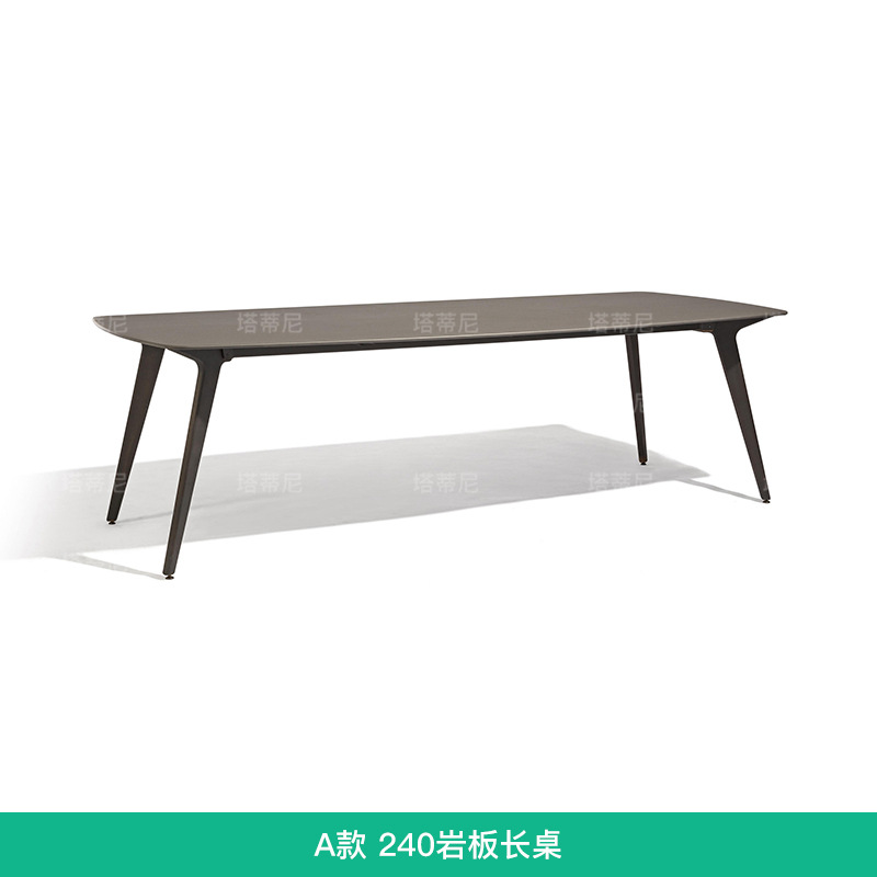 Mesas y sillas de teca para exteriores, muebles de ratán resistentes a la lluvia y al sol para patio, conjunto de mesa larga de madera maciza para ocio en jardín o balcón. image 10