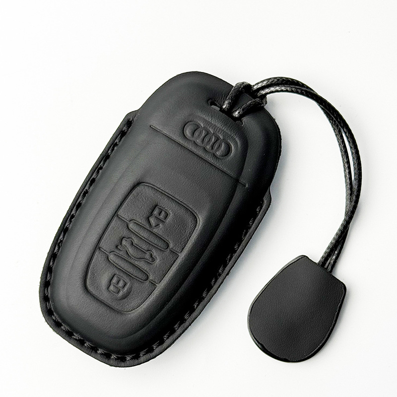 Suitable for Audi A6L key case A7L/A3L/Q4etron/A8L/Q8Q6Q7/RS/A6A7 genuine leather car key cover