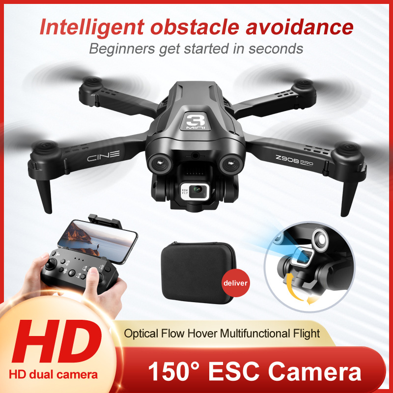 Z908MAXPRO transfronteriza de evitación de obstáculos UAV de doble cámara de fotografía aérea de posicionamiento de flujo óptico de juguete de aviones de control remoto sin escobillas