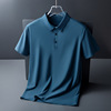 Silk elite polo, short sleeve T-shirt, summer clothing