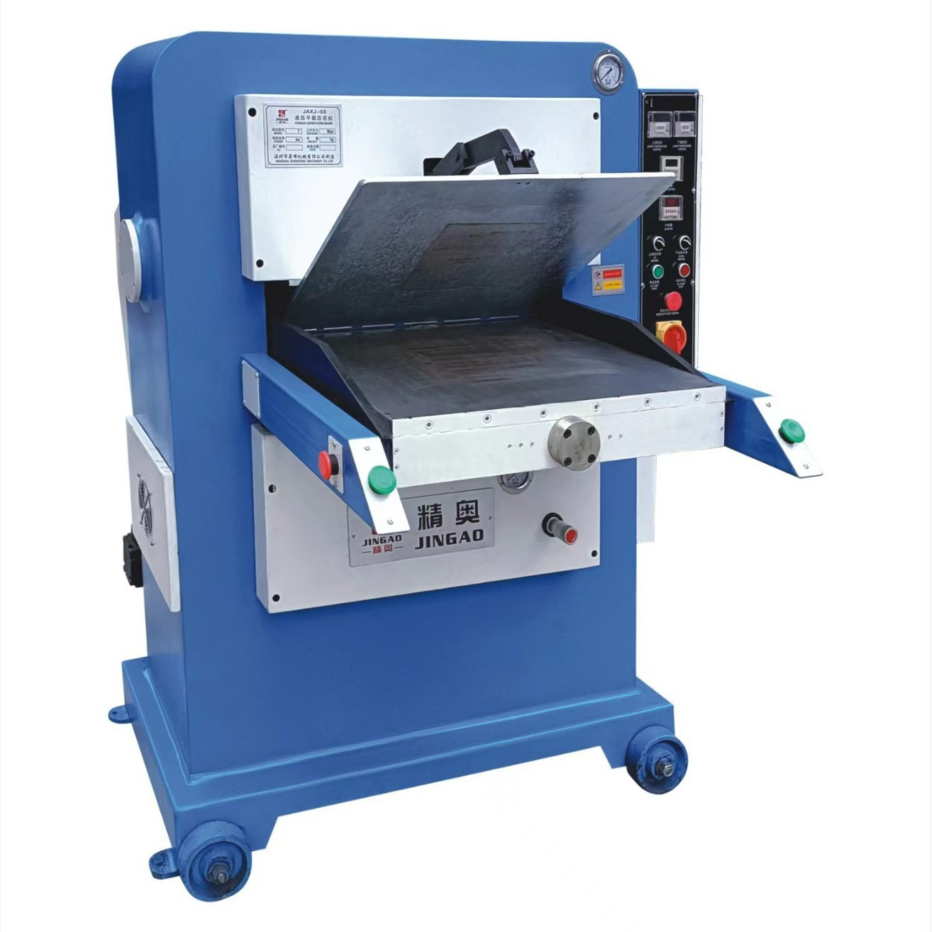 JAXJ-03-180吨大板皮革超纤羊毛毡压花机油压机裁断机冲孔机