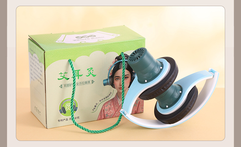 Ear Moxibustion Device with Moxa Sticks Home Ear Warming Tool for Relaxation 40 Moxa Cones preparation
