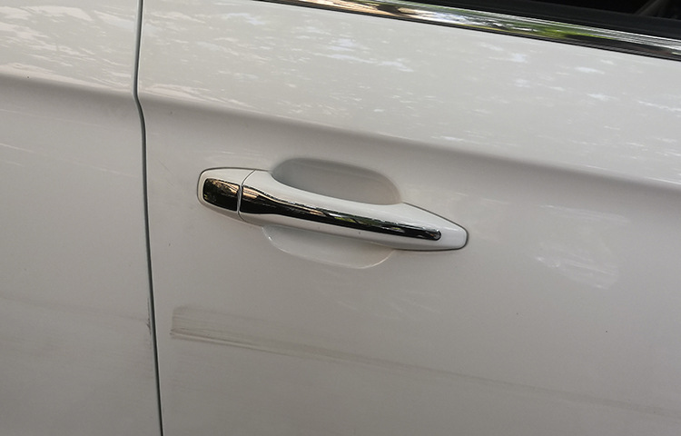 Suitable for Peugeot logo 301 3008 2008 308 handle bright strip car door handle stainless steel modified decoration