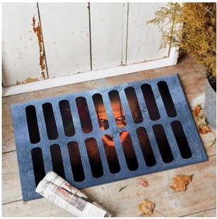 Cross-Border Clown Halloween Crystal Velvet Floor Mat Entrance Door Stain-Resistant and Wear-Resistant Sewer Grimace Door Mat Decorative Floor Mat