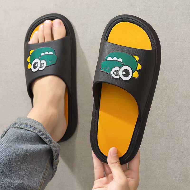 涼拖鞋男夏季軟底外穿厚底網紅平底塑料踩屎感情侶拖鞋夏批發