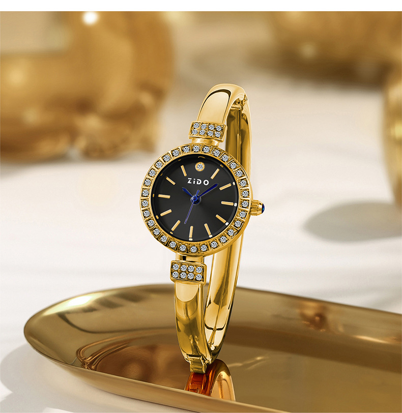 S012-gold shell black surface [single watch]