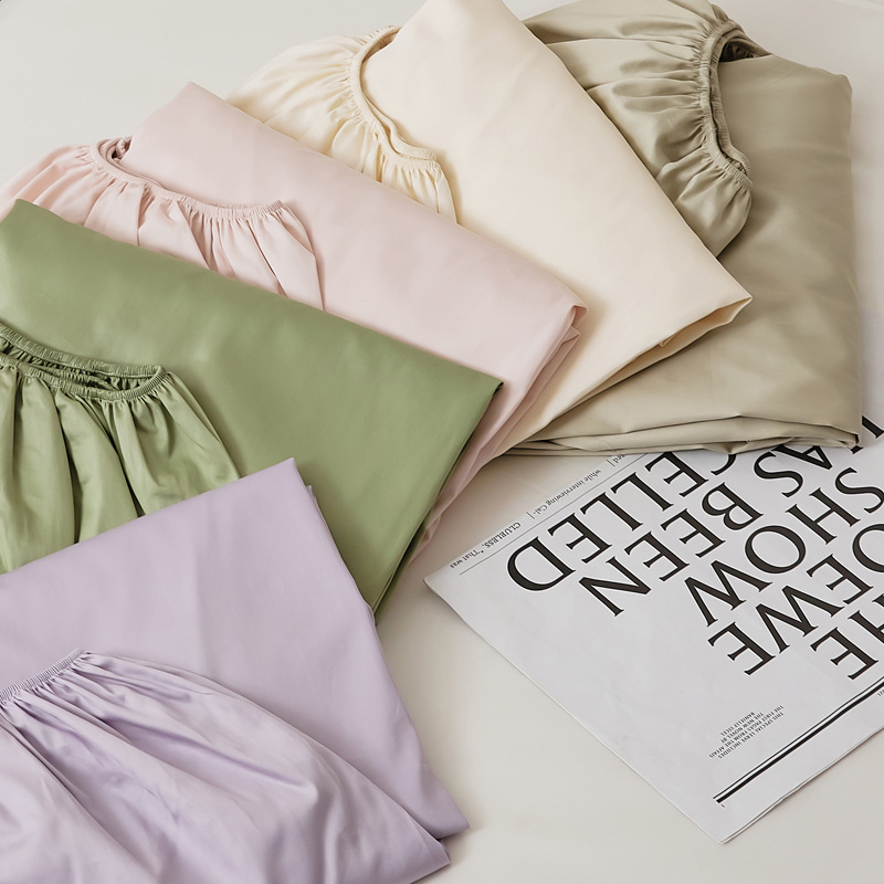 Four Seasons Solid Color Long Staple Cotton Single Product * Quilt Cover * Sheets * Sheets * Pillowcases * 1.35m Small Bed Non-Standard Quilt Cover Sold Separately