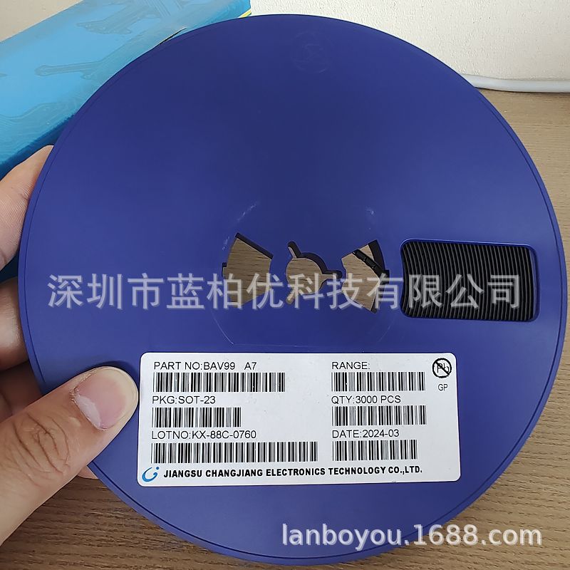 贴片双二极管 BAV99 丝印打字A7 封装SOT-23 全新原环 手上现货