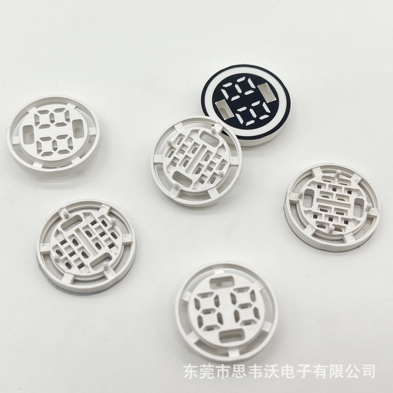 注塑开模定制88数码管塑胶外壳支架LED彩屏套件PET数显膜片配套