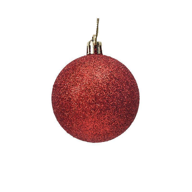 工場直販バルククリスマスボール直径 2/3/4/6/8 光沢のあるマットグリッター電気メッキ装飾ボールペンダント|undefined