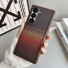 适用华为MateX6中轴磁吸手机壳纤维纹理ZFold7折叠保护套Magic V5