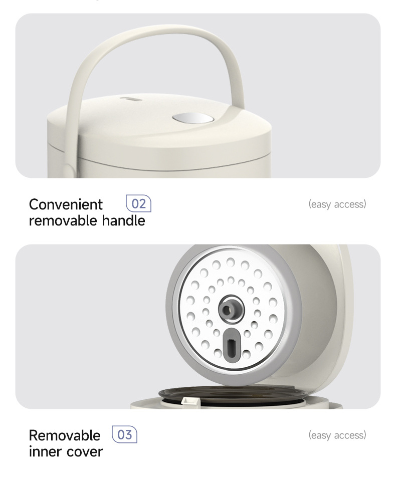 Export 1.2-liter Mini Cooker, Small One-person Electric Rice Cooker_voghion.com
