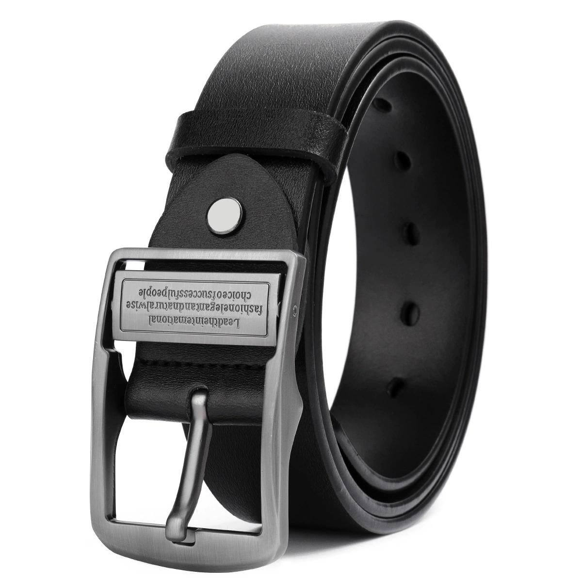 Leather universal retro belt, style, genuine leather