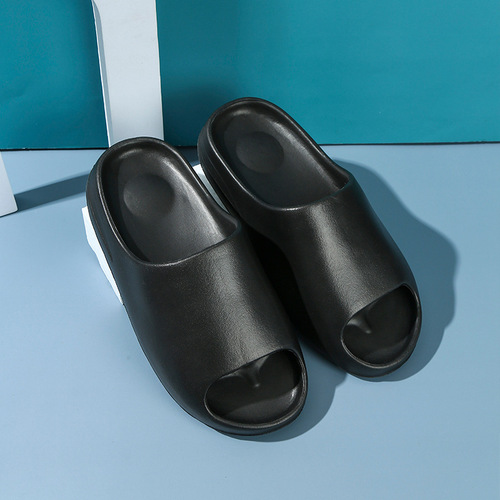 Men's Summer Outdoor Wear Thick Bottom Slippers, Internet Celebrity Coconut Slippers, Slide Trendy Beach Outdoor Wear Yeezy Slippers 