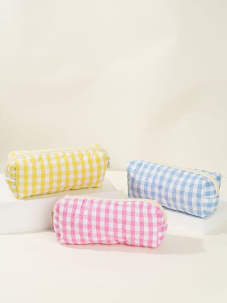 Handheld capacious cosmetic bag