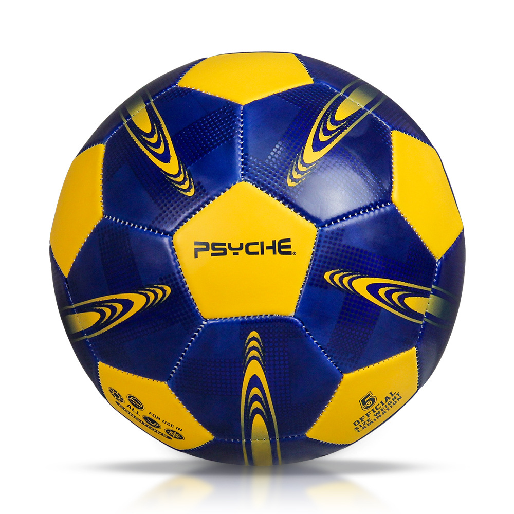 PVC cosido a máquina F5036-2 azul y amarillo