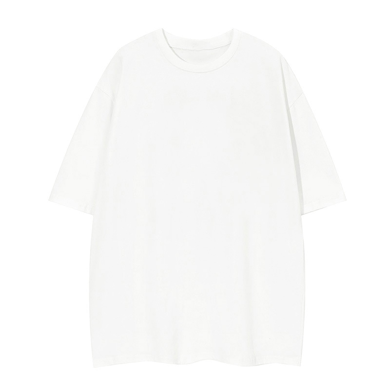 アメリカンストリートファッションヘビーウェイト260g無地半袖メンズフォグアースカラーTシャツゆったり大きいサイズイントレンド半袖