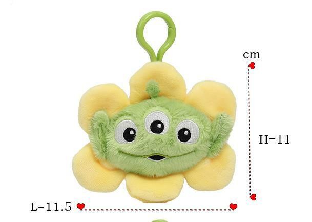 Colgante de flores de 11cm de tres ojos