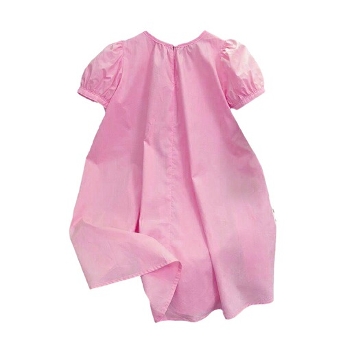 Baby Girl Summer Dress Fashion Cute Short Sleeve Princess Dress Korean Style Thin Version Medium and Large Children Casual Skirt