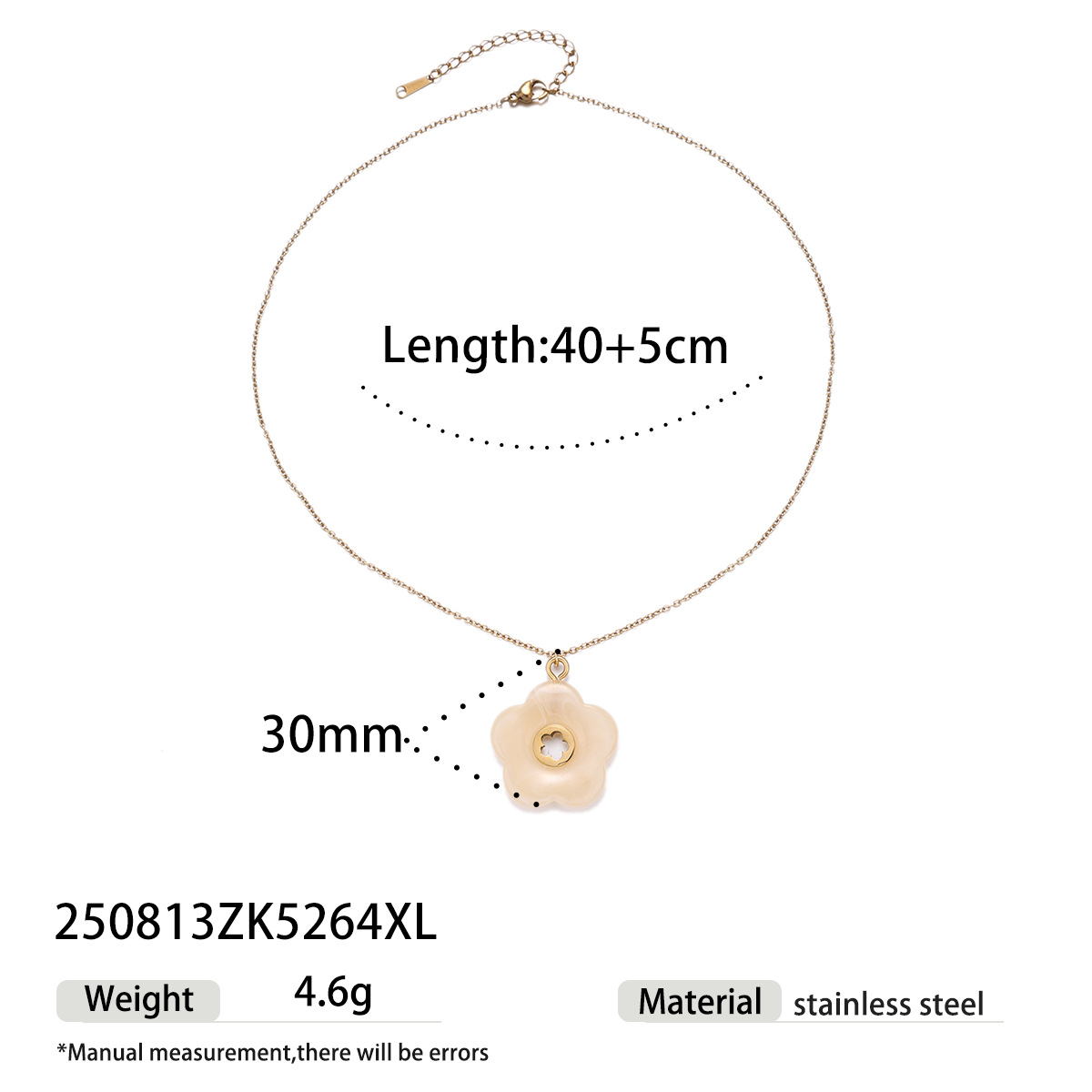 Collar de acrílico de lujo ligero de nicho universal de flores acrílicas conjunto de joyerías transfronterizas para mujeres