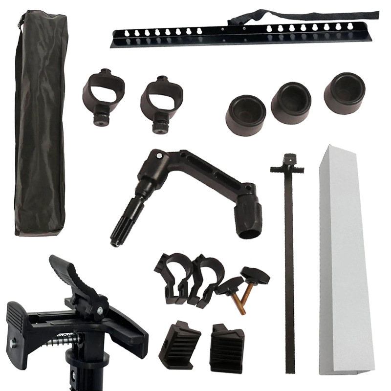 Metal Easel Accessories Parts Carton Box Parts Folding Metal Easel Universal Three-Piece Crossbar Hand-Cranked Foot Pad