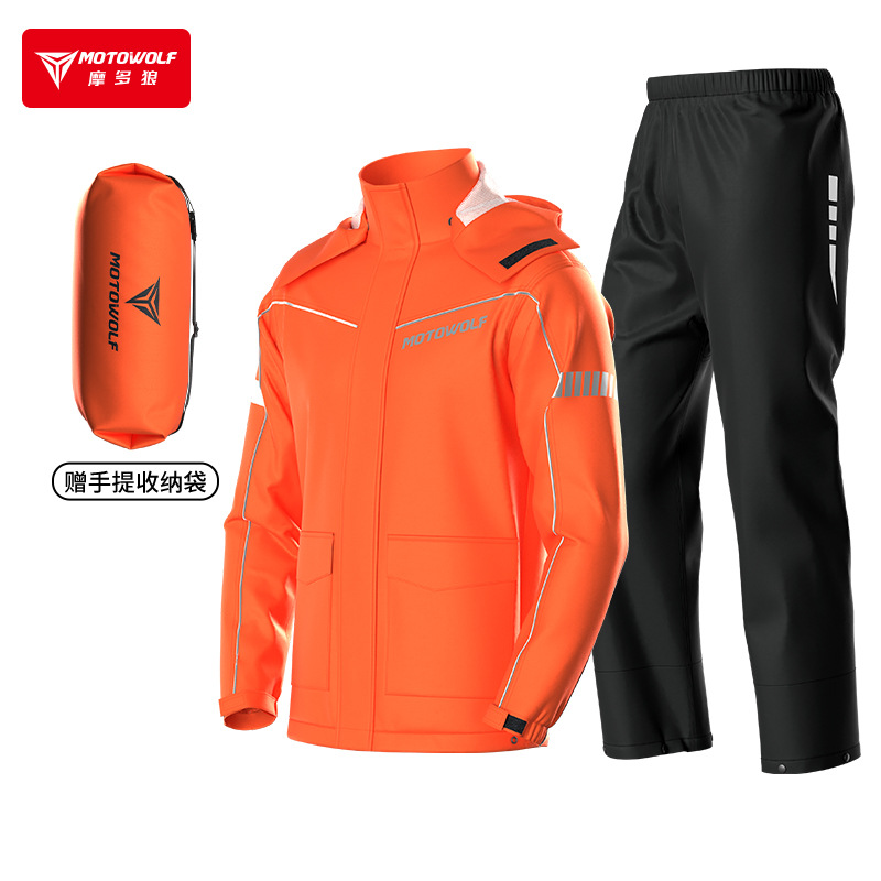 Impermeable para Motocicleta – Ligero, Impermeable, con Cubrezapatos Oculto, Ideal para Lluvia