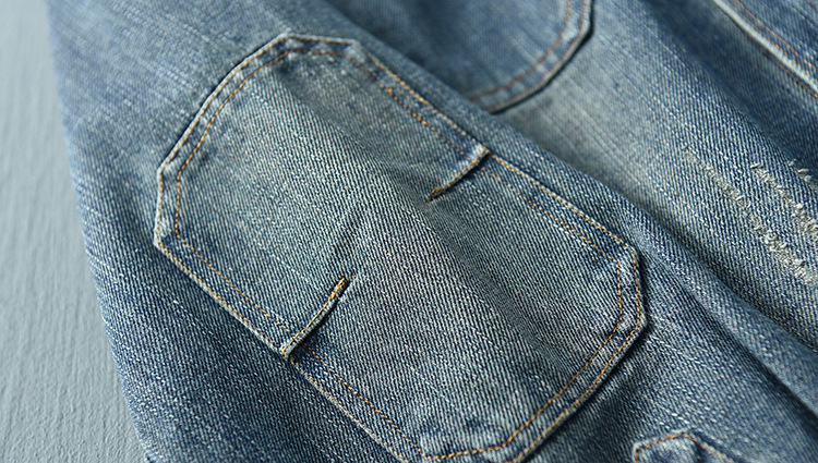 Vintage Washed Denim Overshirt For Men Loose Workwear Jacket_voghion.com