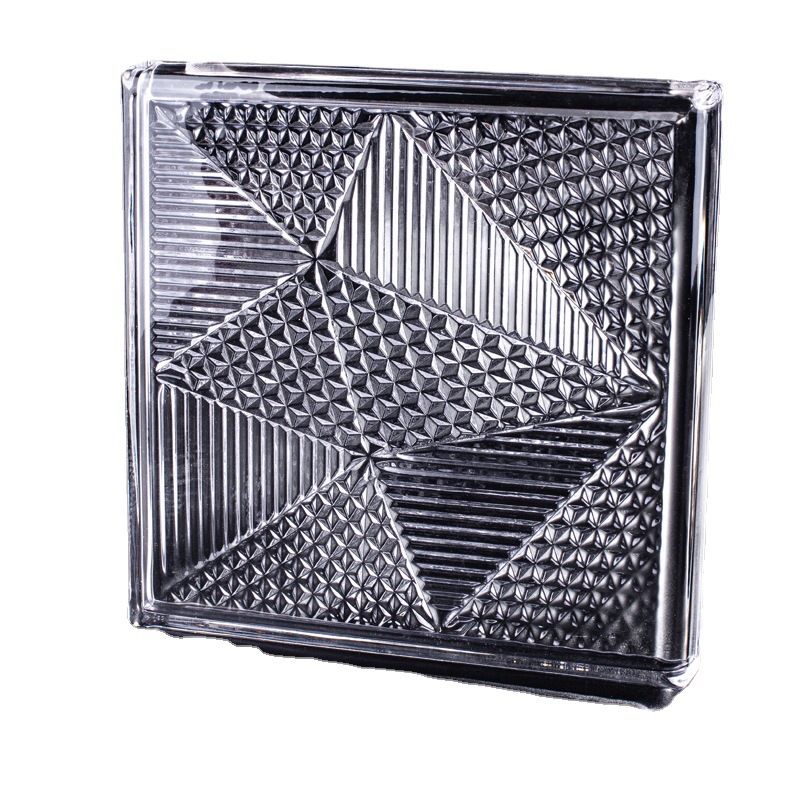 Cristal ladrillo de cristal ladrillo cuadrado ladrillo partición pasillo atrás mu pared jardín paisaje moda diamante superficie lámpara pared Super blanco