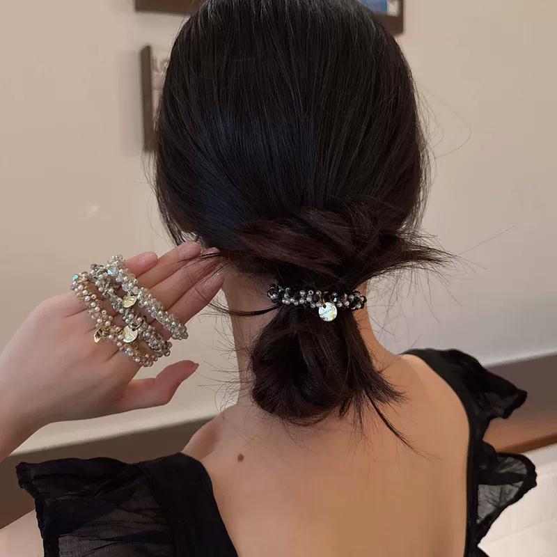 Южнокорейские товары из жемчуга, свежая хвостик, hair rope